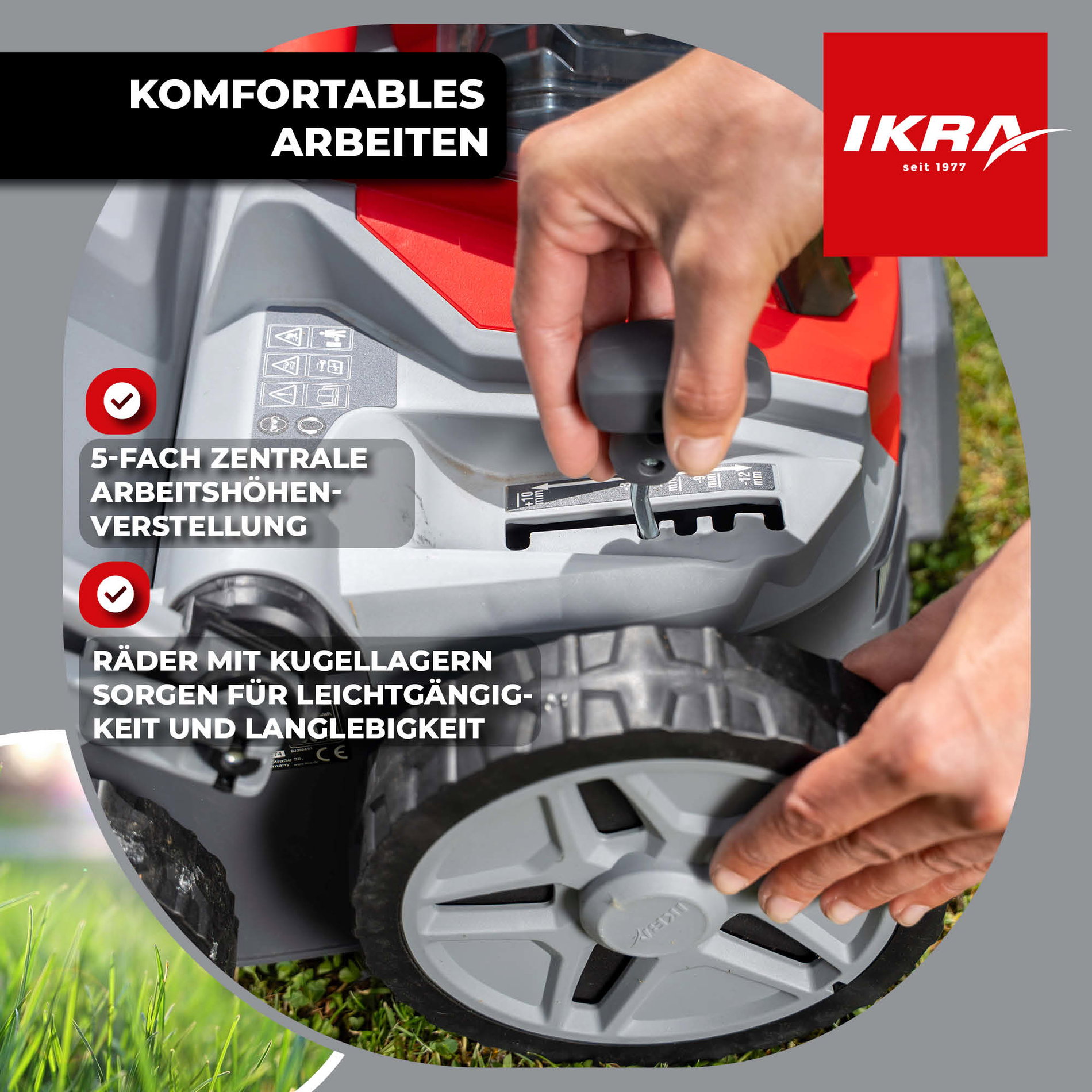 Akku Vertikutierer & Lüfter IB-SR 36 IKRA BOSCH