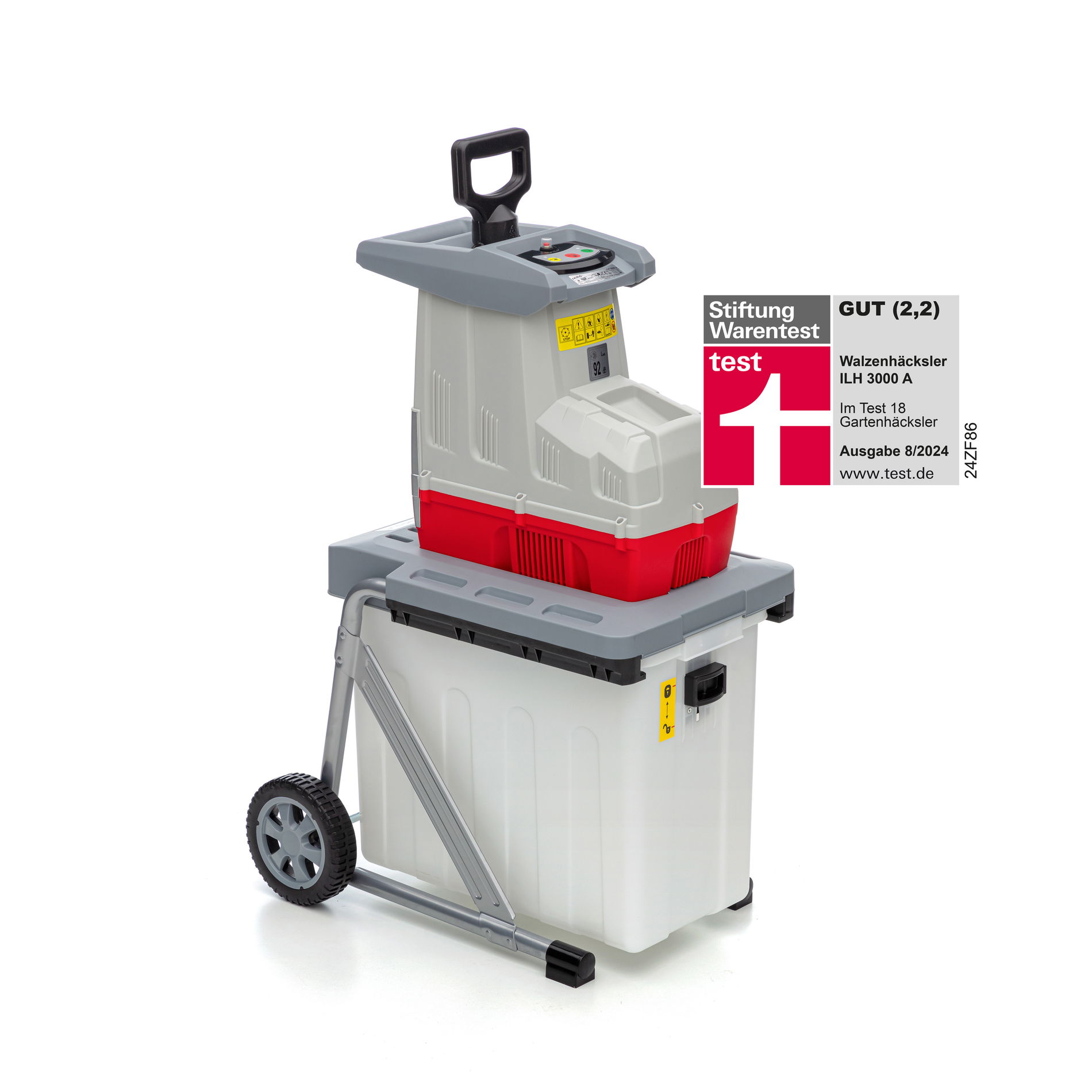 Walzenhäcksler ILH 3000A mit Stiftung Warentest Logo Gut (2,2)