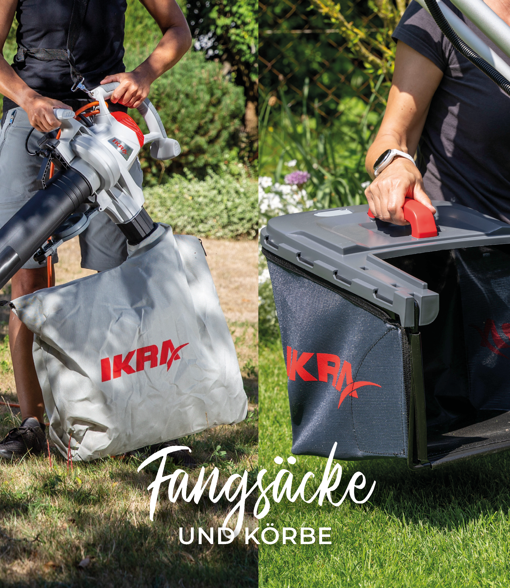 Laubbläser Fangsack und Rasenmäherkorb von ikra Laubbläser Fangsack und Rasenmäherkorb von ikra