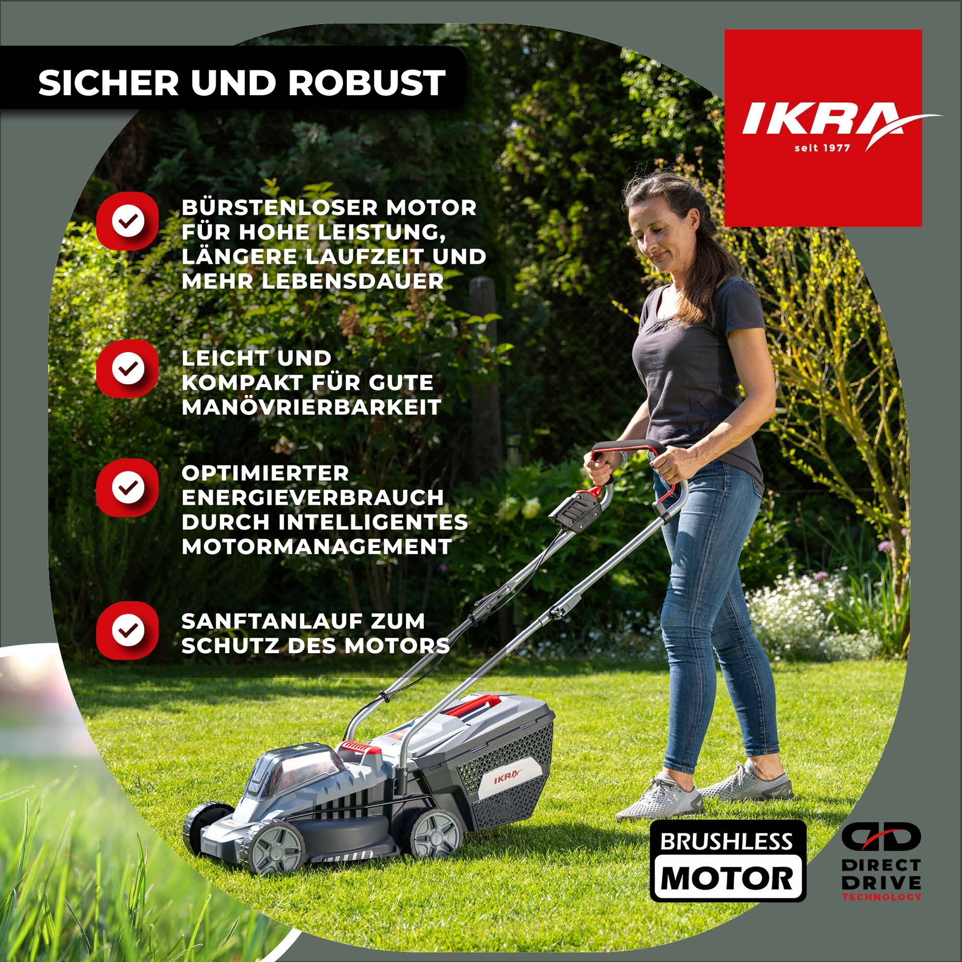 Akku Rasenmäher IB-LM 33 ikra Bosch