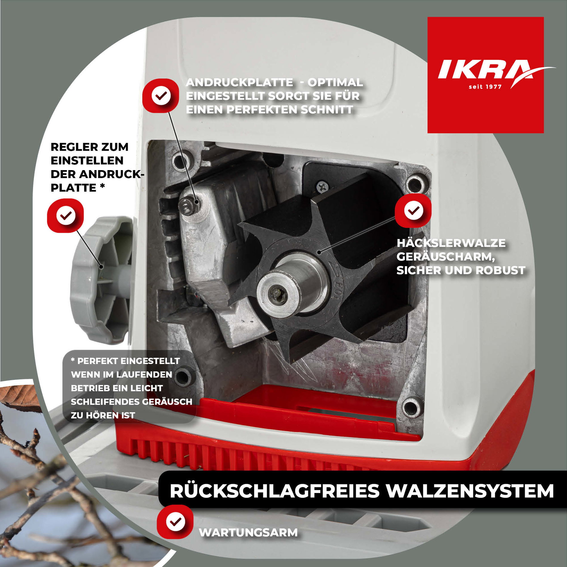 Elektro Leisewalzen Gartenhäcksler ILWH 3000