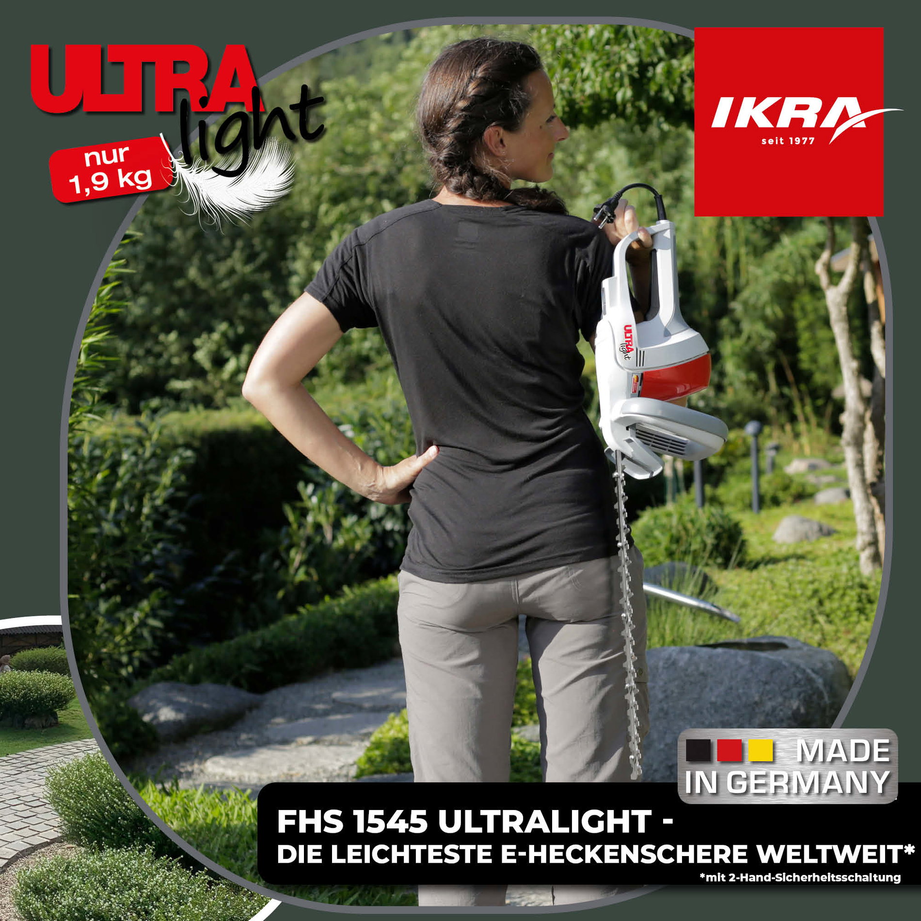 Elektro Heckenschere Ultralight FHS 1545 inkl. Pflegespray