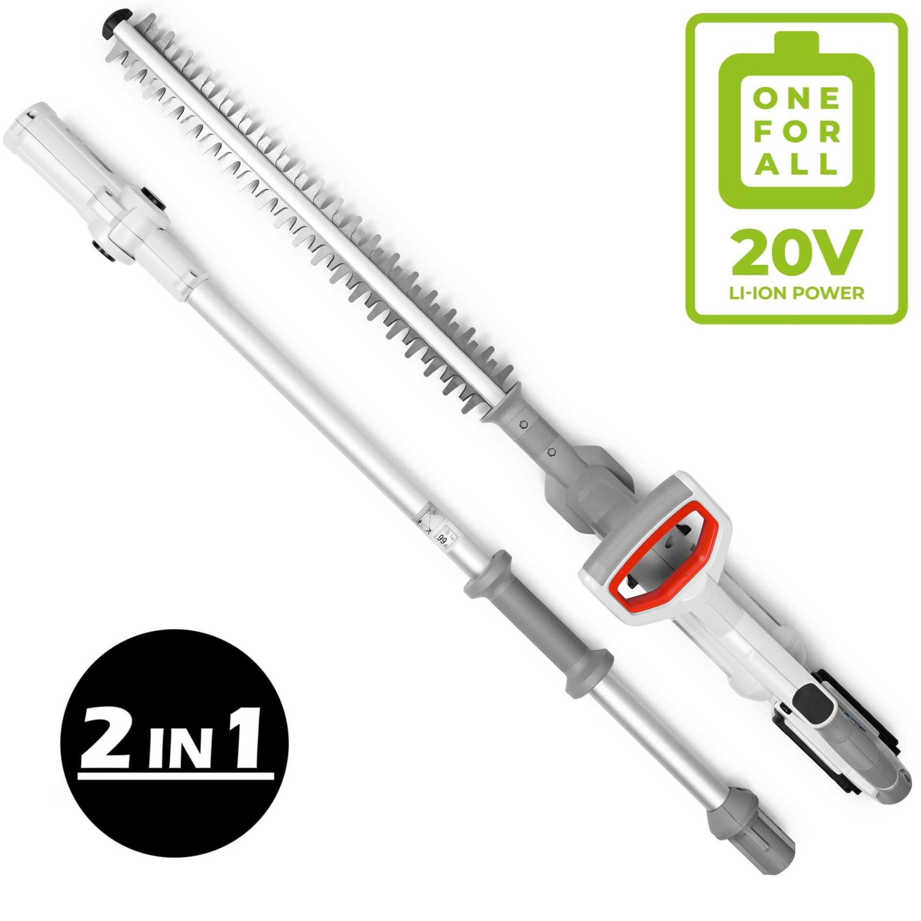 Akku Teleskop Heckenschere ICPH 2050 2x Akku 2x Lader | IKRA