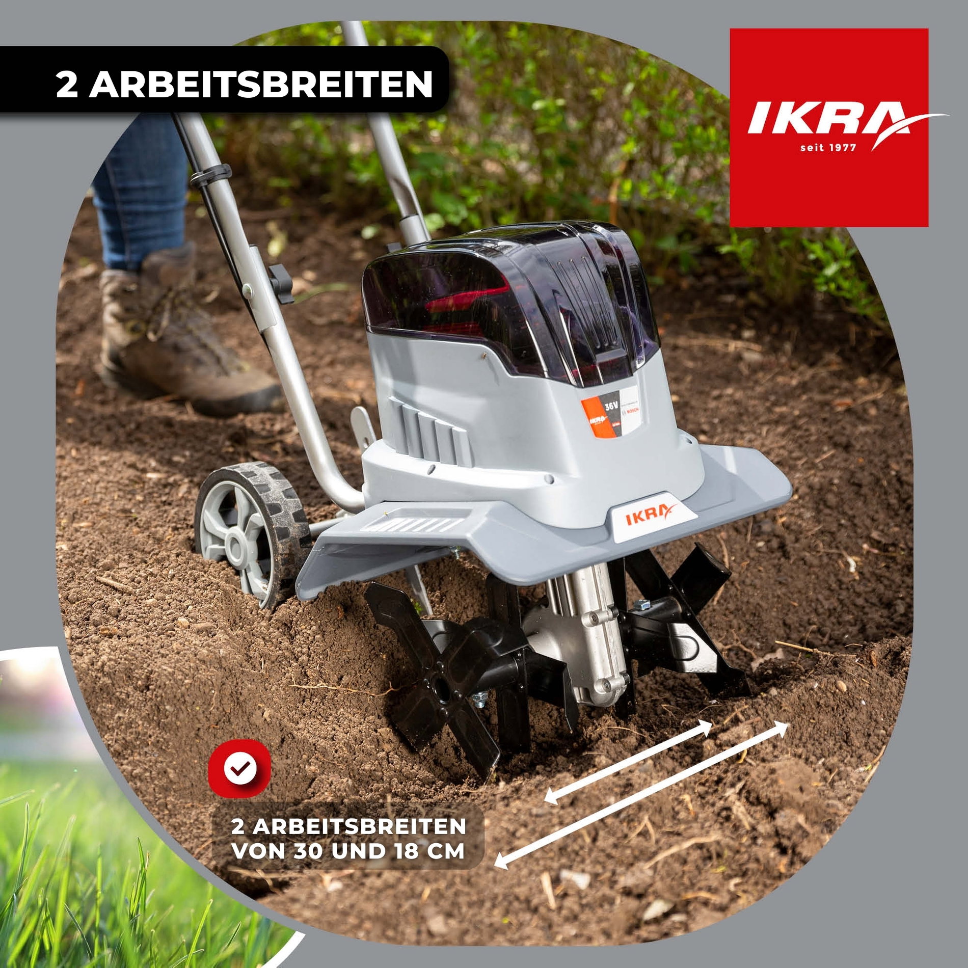 Akku Bodenhacke Kultivator IB-TC 36 IKRA BOSCH