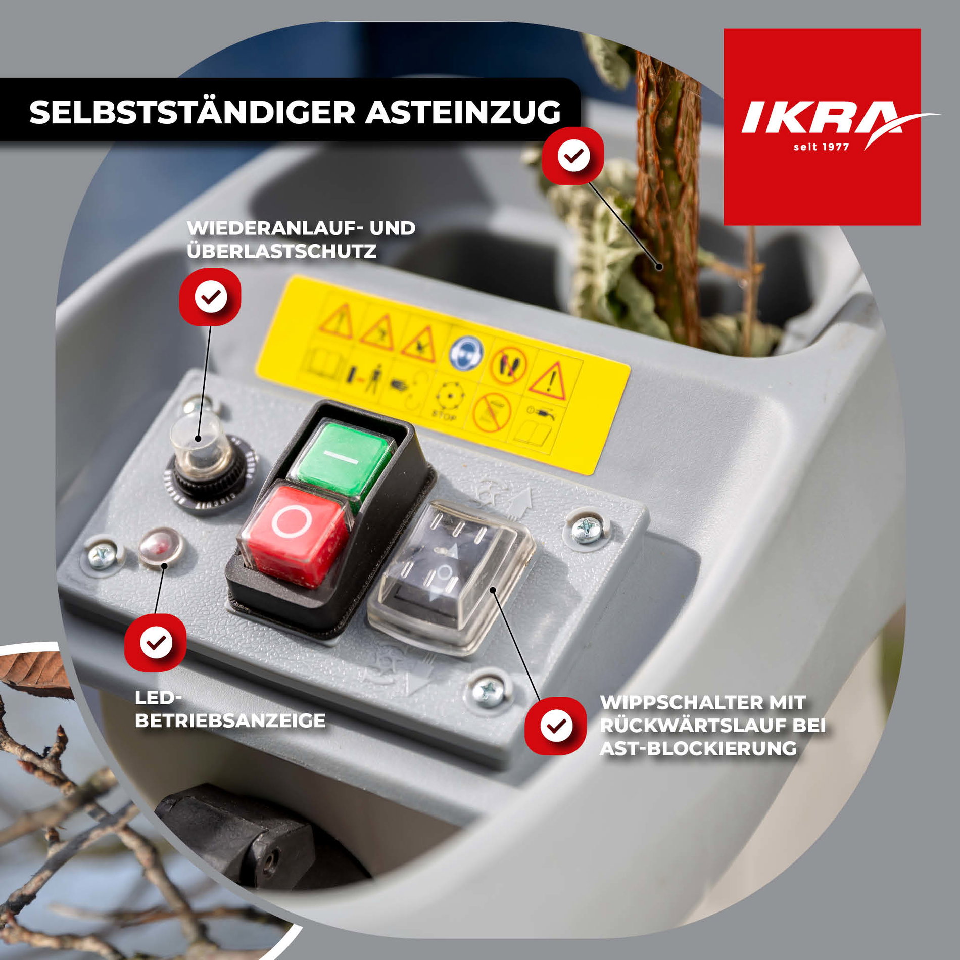 Elektro Leisewalzen Gartenhäcksler ILWH 3000