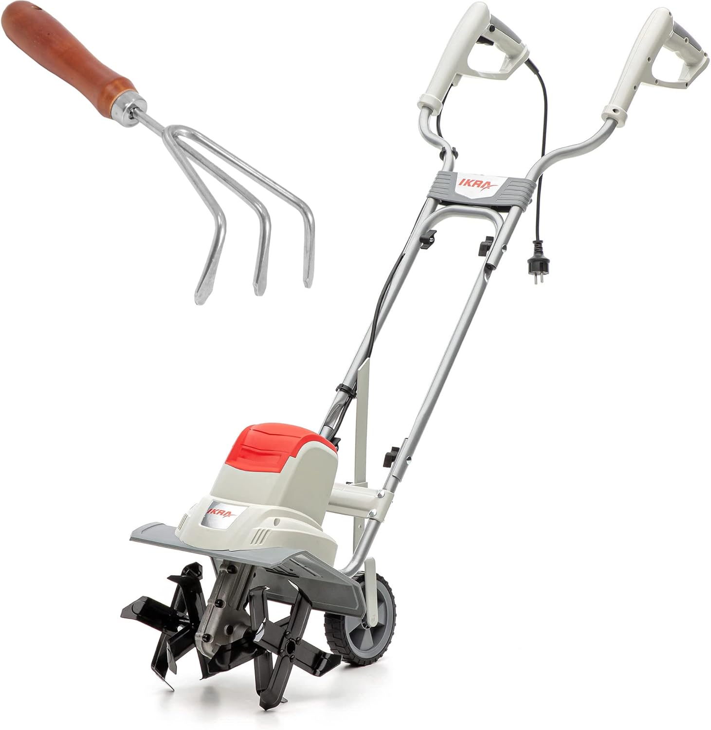 Elektro Bodenhacke Kultivator IEM 800 S mit Handgrubber