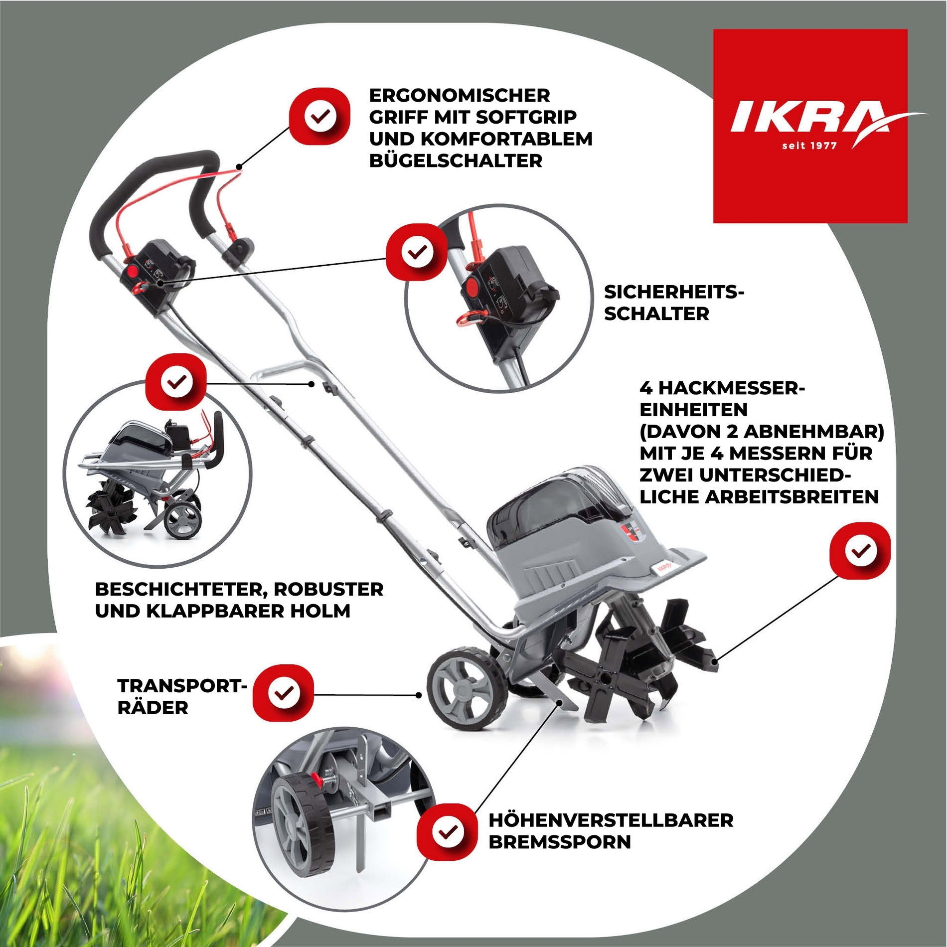 Akku Bodenhacke Kultivator IB-TC 36 IKRA BOSCH