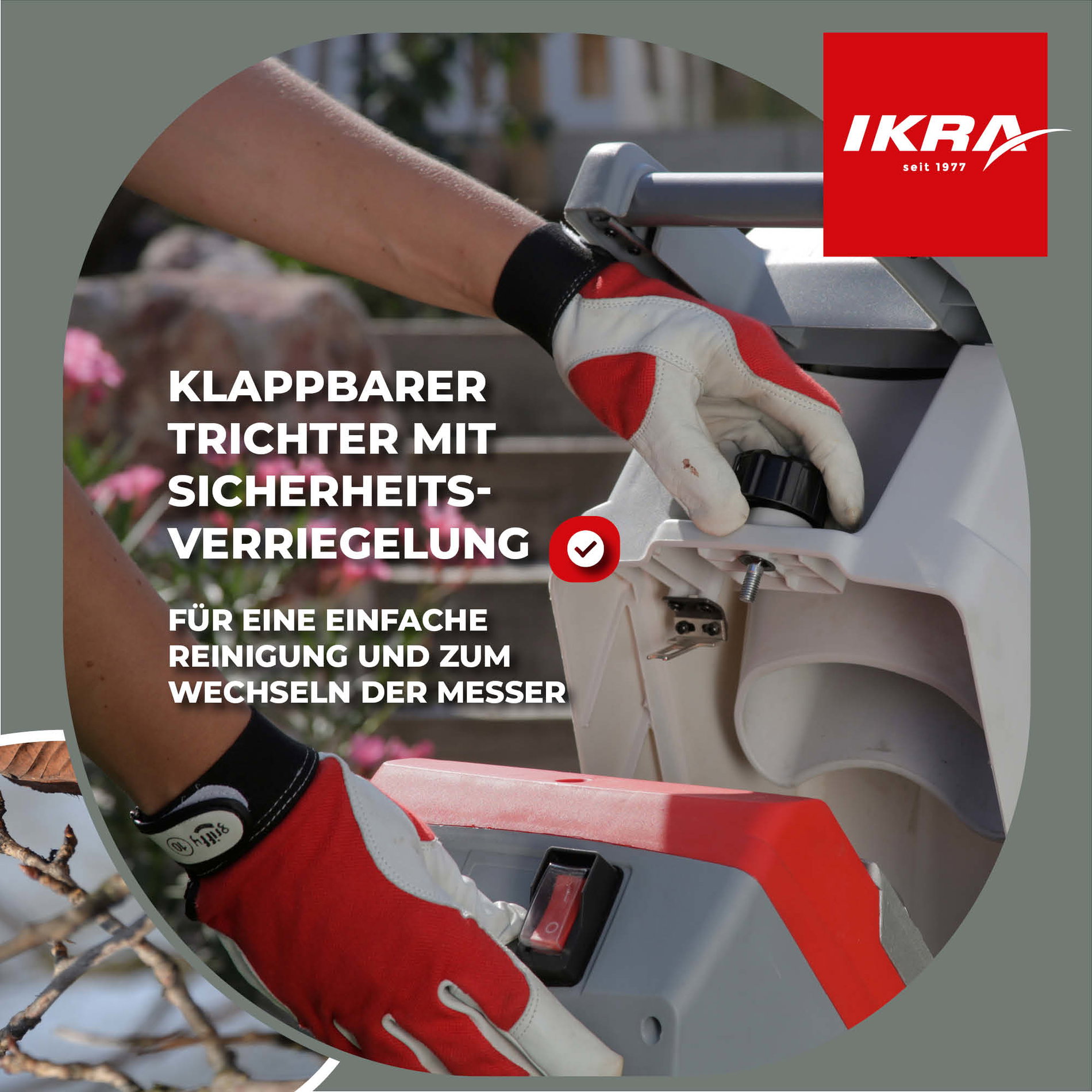 Elektro Gartenhäcksler Messerhäcksler IMH 2500 inkl. Stopfer & Sack mit Ersatzmesser & Schutzbrille