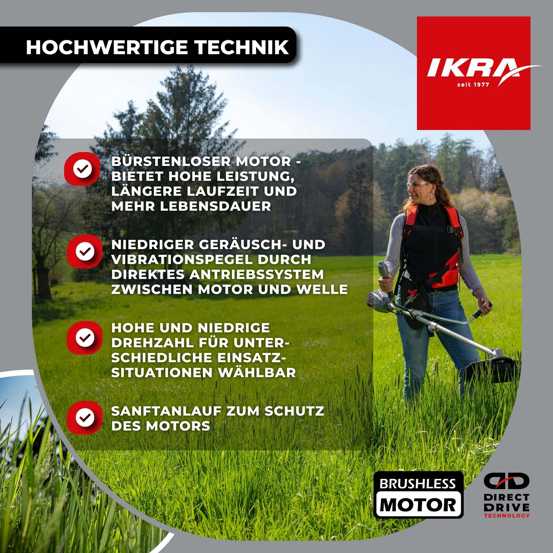 Akku Freischneider IB-BC 33 IKRA BOSCH