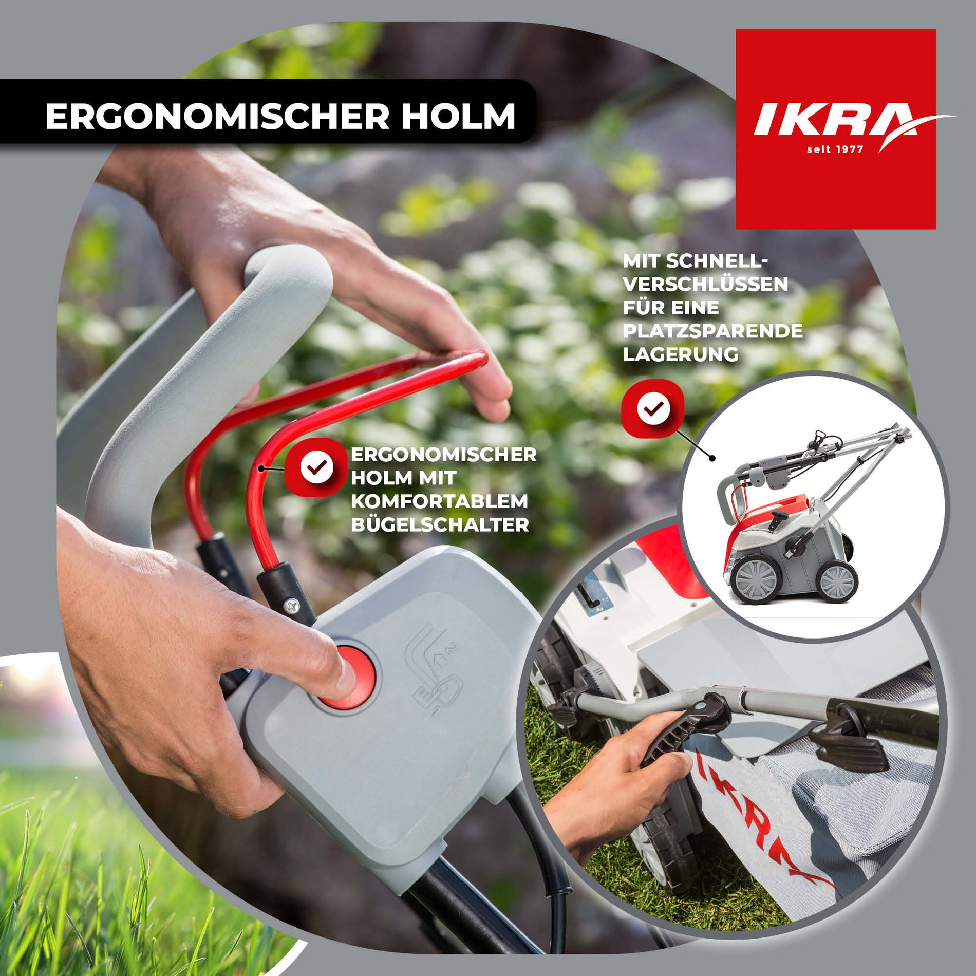 Elektro 2in1 Vertikutierer & Lüfter IEVL 1840 ikra inkl. Unkrautstecher