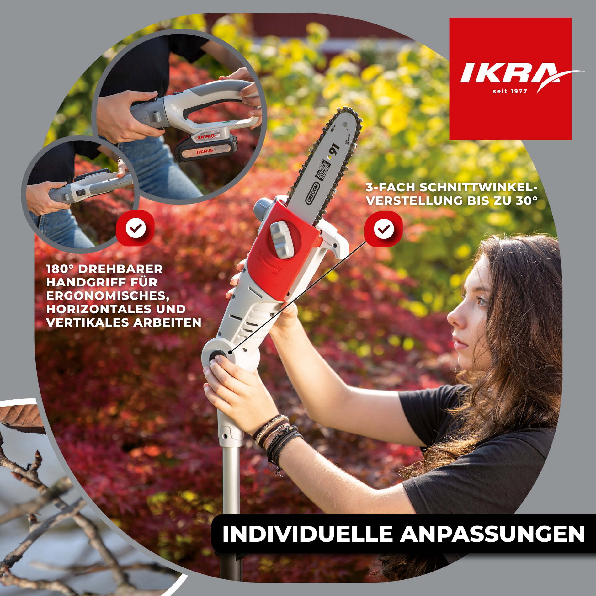 Akku Hochentaster ICPS 2020 Akku Ladegerät