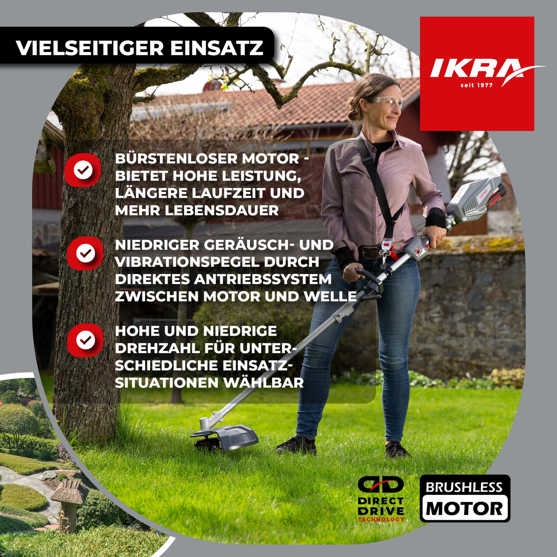 Akku Multitool IB-MT 36 ikra Bosch inkl 36V 4Ah Akku & Ladegerät