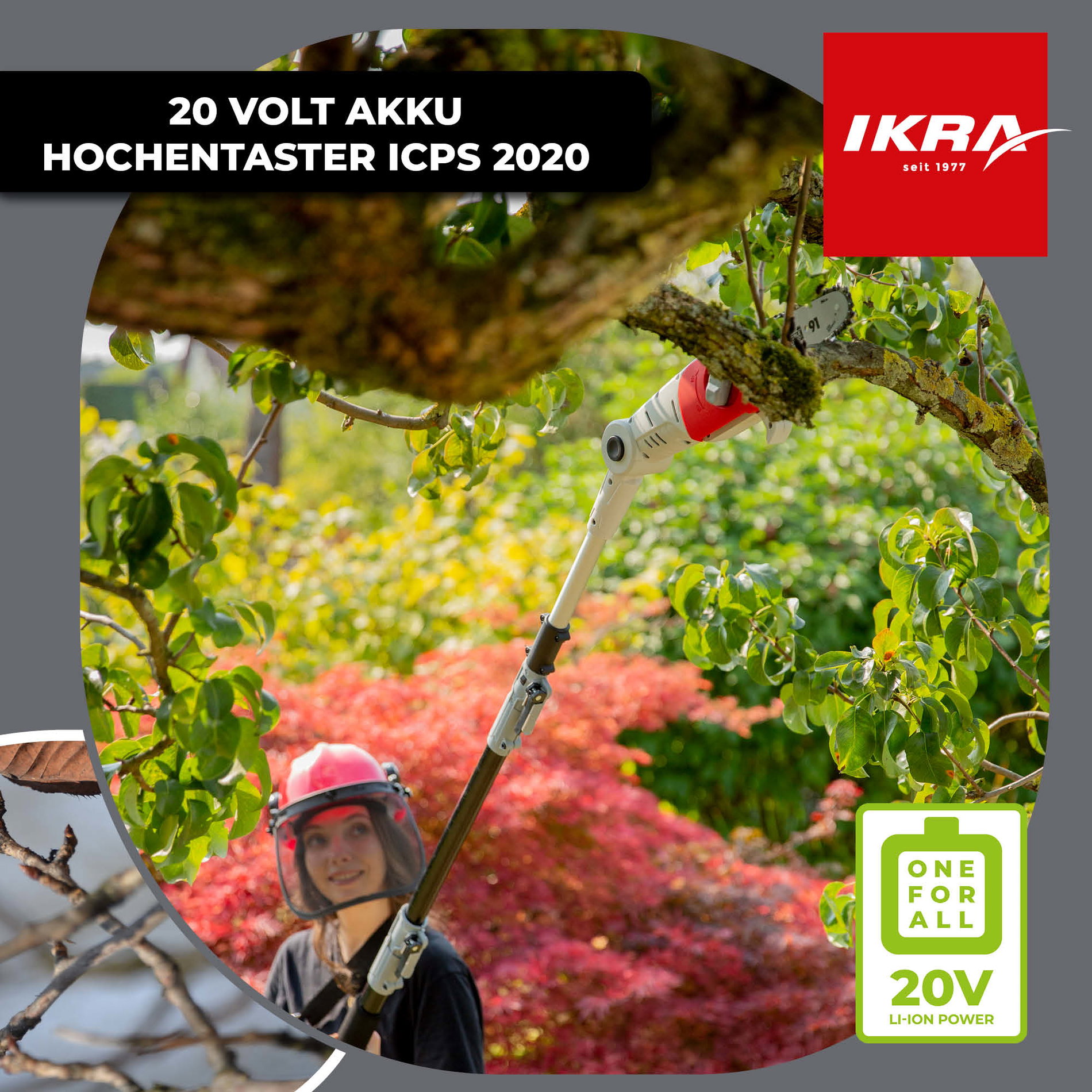 Akku Hochentaster ICPS 2020 mit 2. Akku & Schnelllader