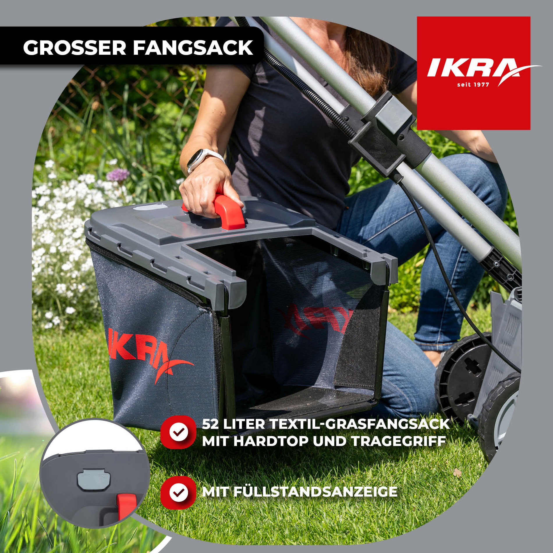 Akku Rasenmäher IB-LM 43 ikra Bosch