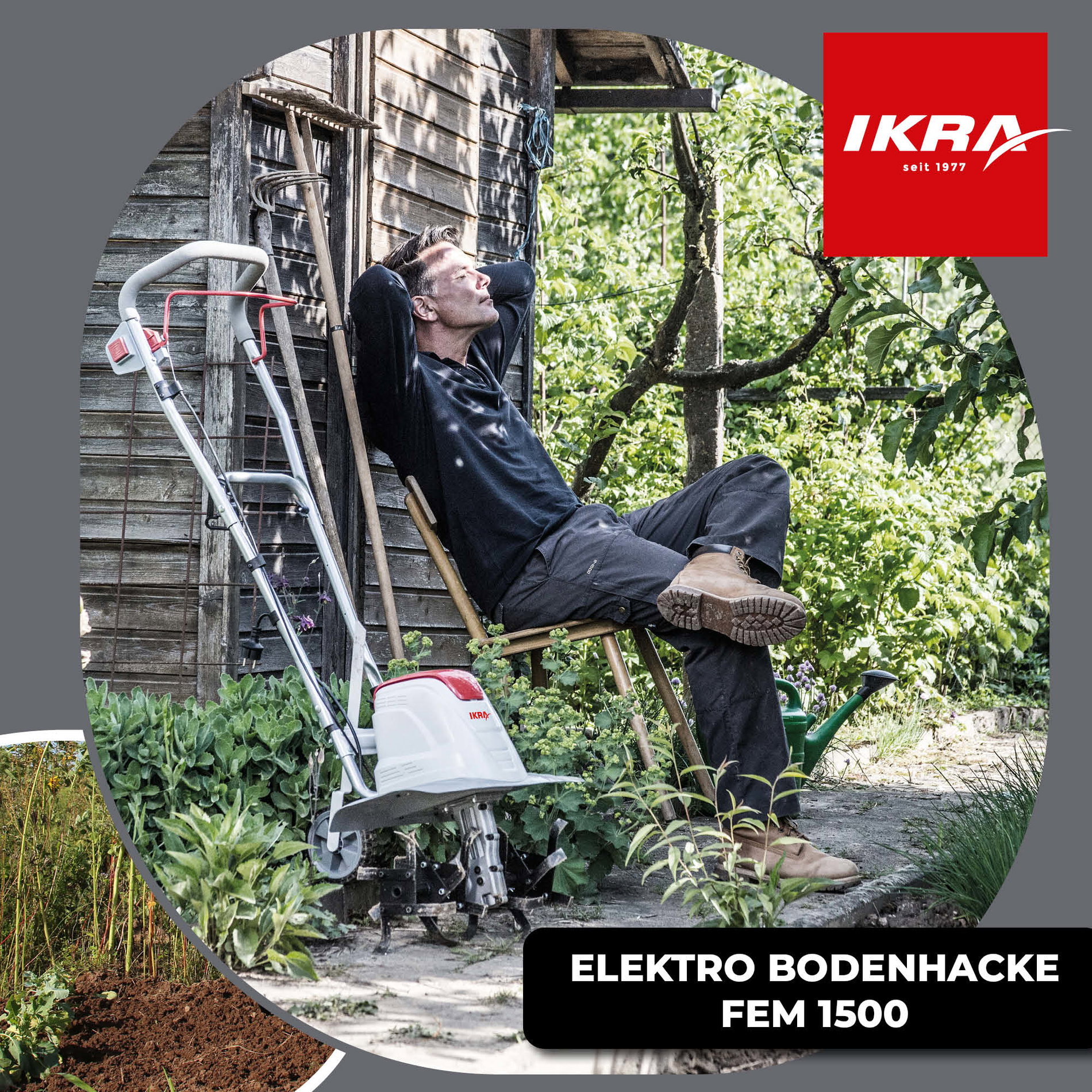 Elektro Bodenhacke Kultivator FEM 1500