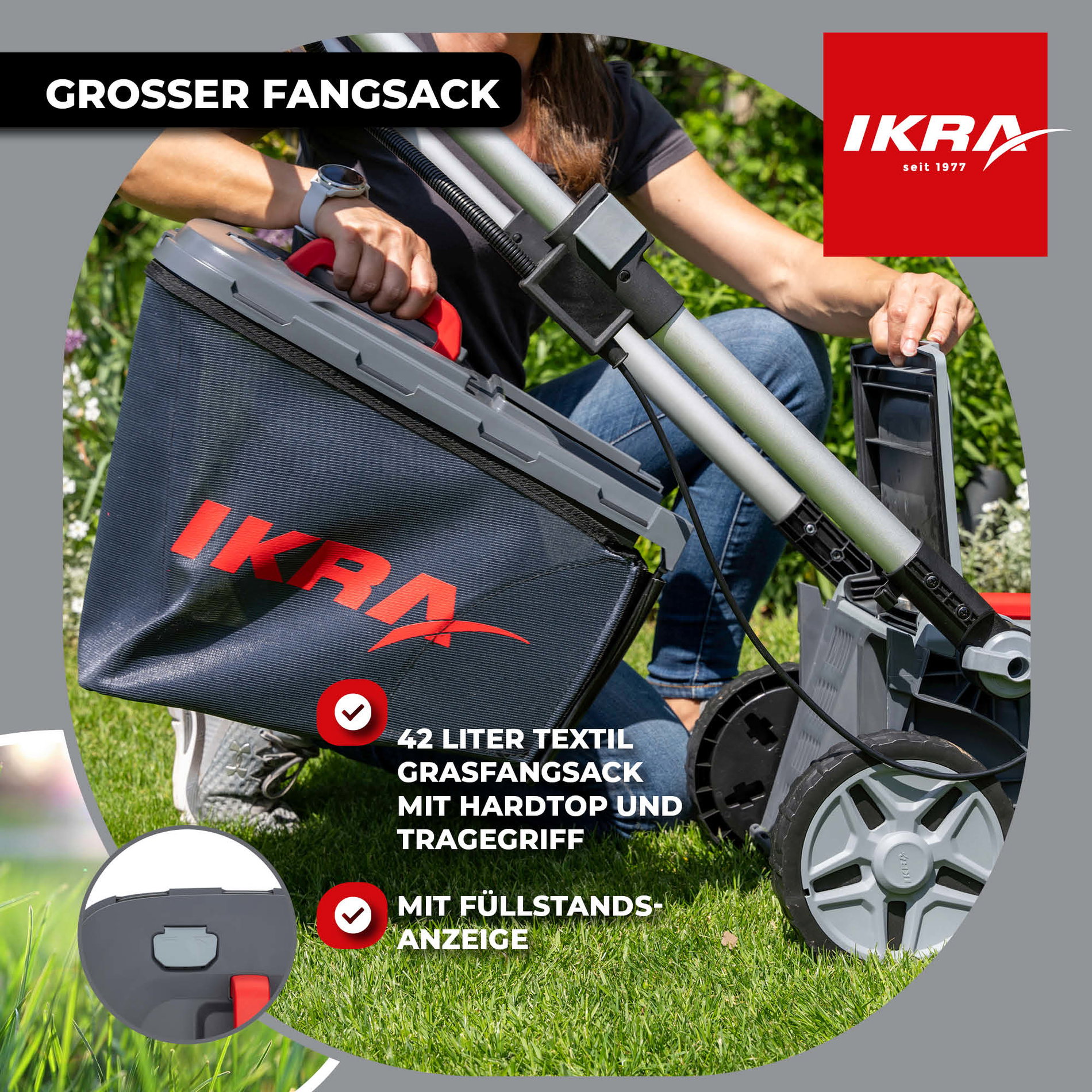 Akku Rasenmäher IB-LM 38 ikra Bosch