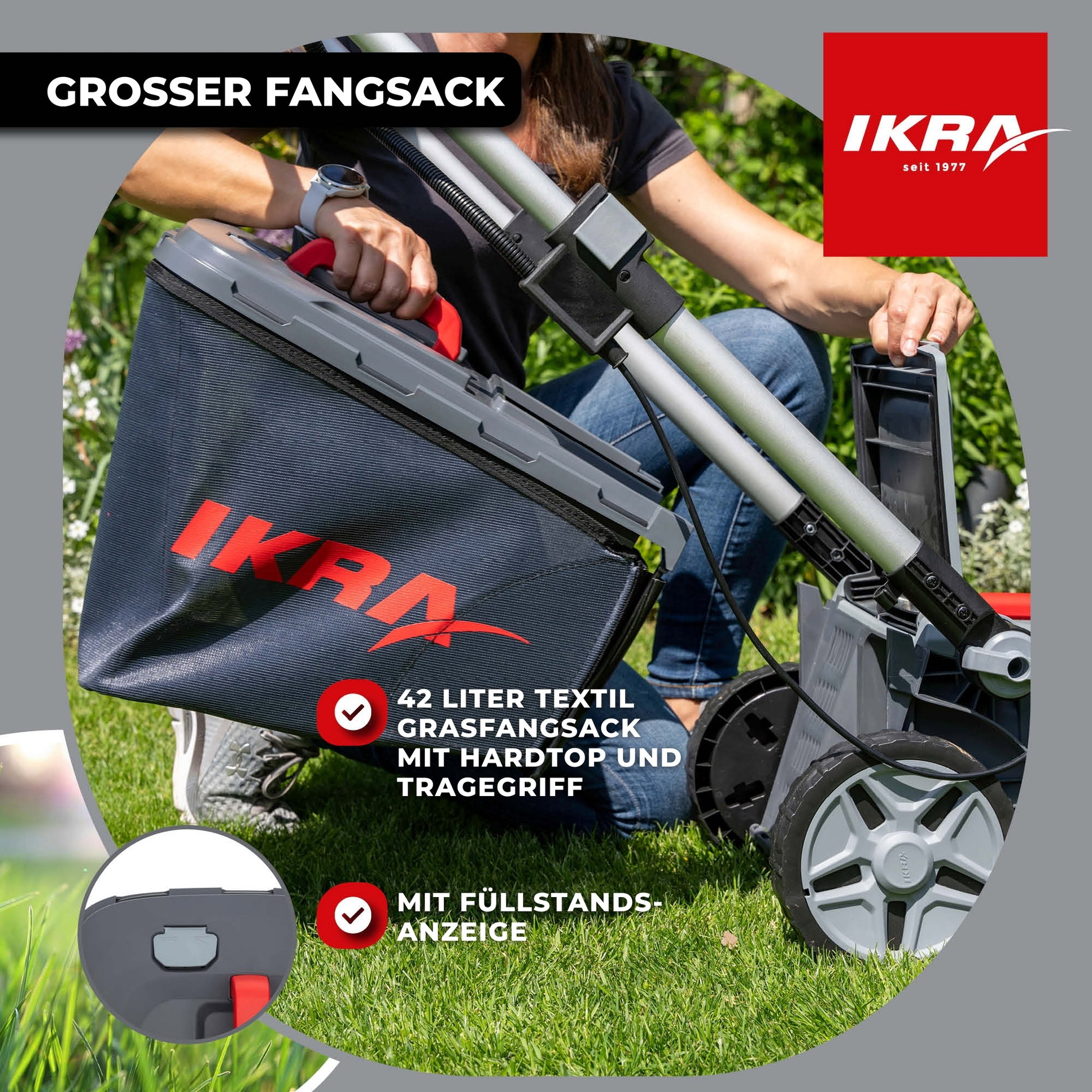 Akku Rasenmäher IB-LM 38 ikra Bosch