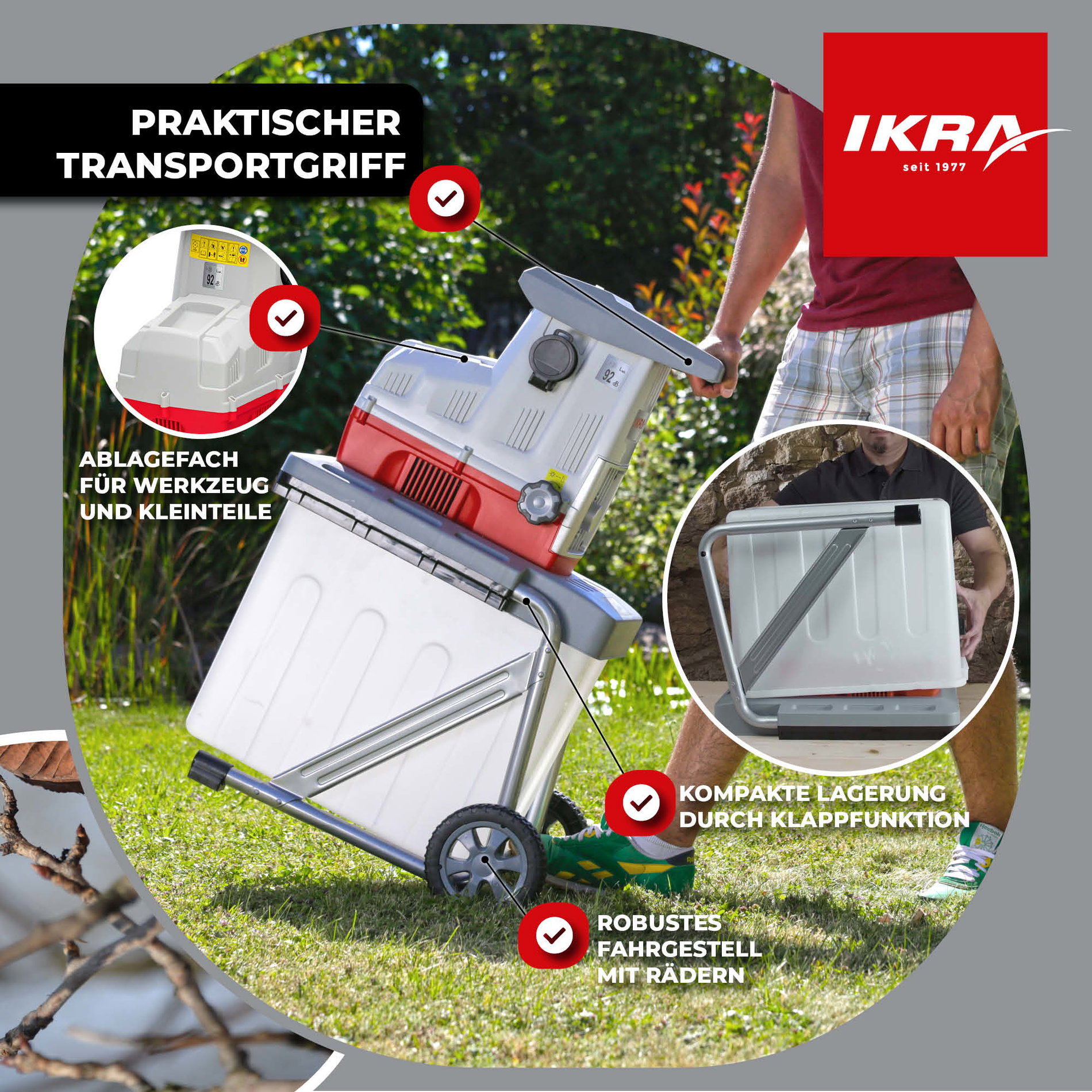 Elektro Leisewalzen Gartenhäcksler ILH 2800