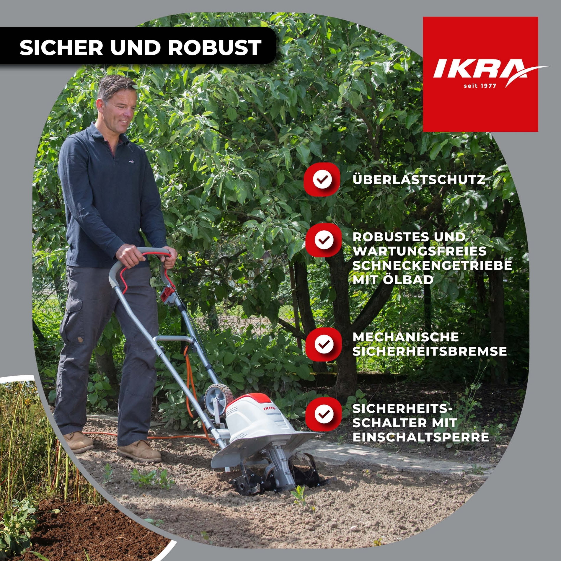 Elektro Bodenhacke Kultivator IEM 1500