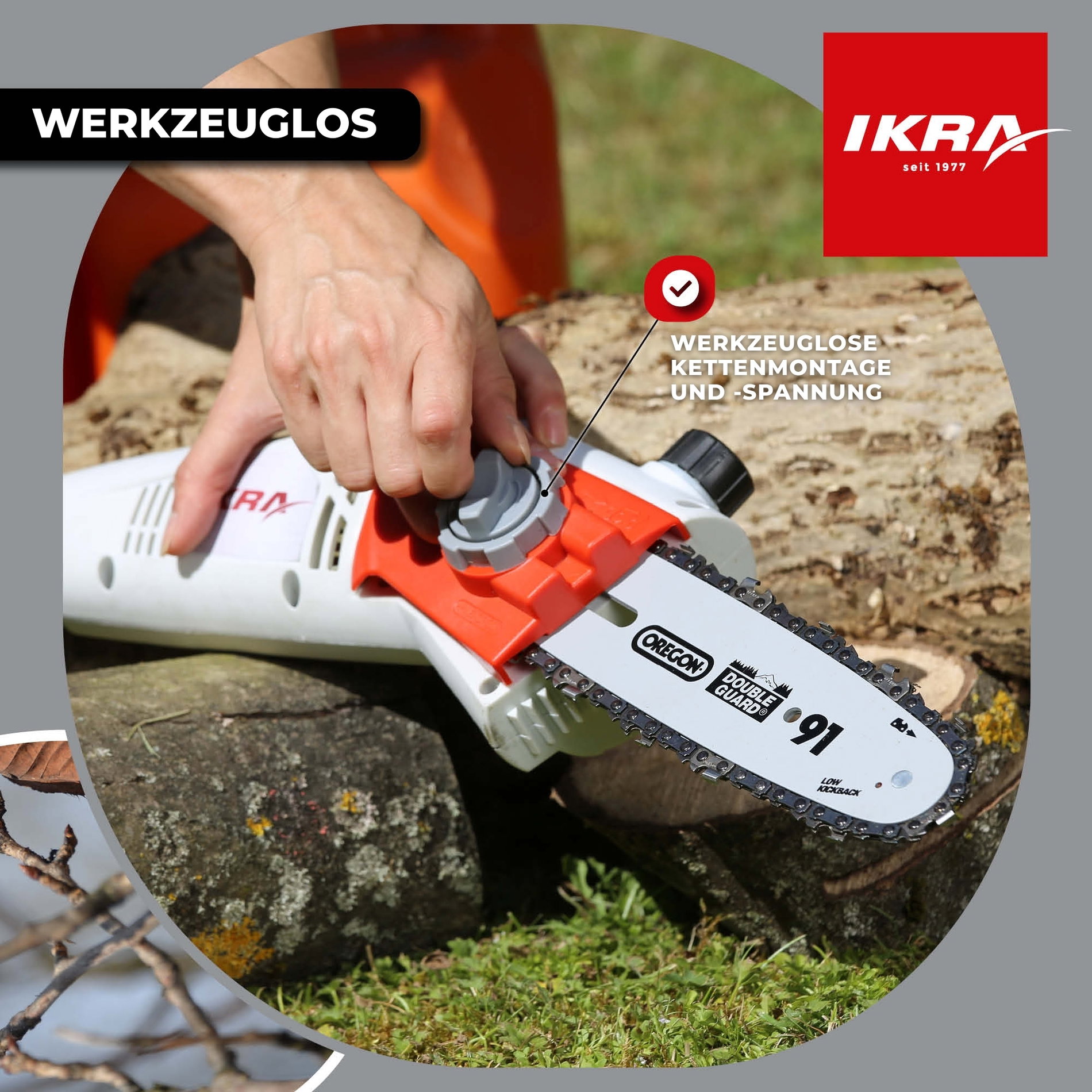 Elektro Hochentaster IEAS 750 ORGEON Schwert Kette 2x
