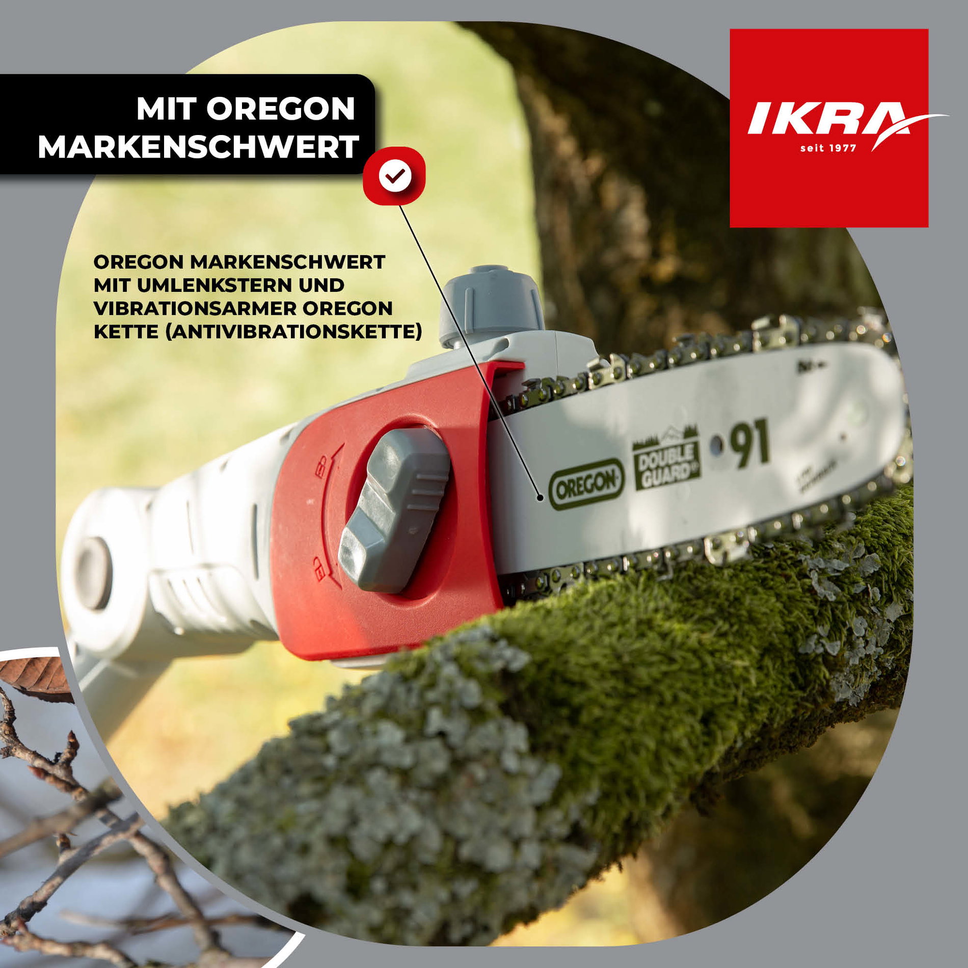 Akku Hochentaster ICPS 2020 mit 2. Akku & Schnelllader